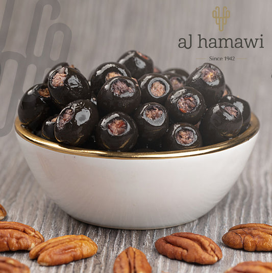 مرتبان زيتون أسود محشي