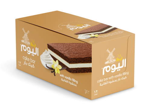 اليوم كيك بار بحشوة الفانيلا