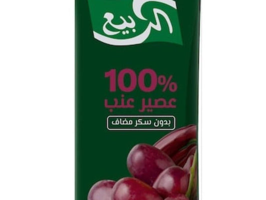الربيع عصير عنب بدون سكر مضاف واحد لتر