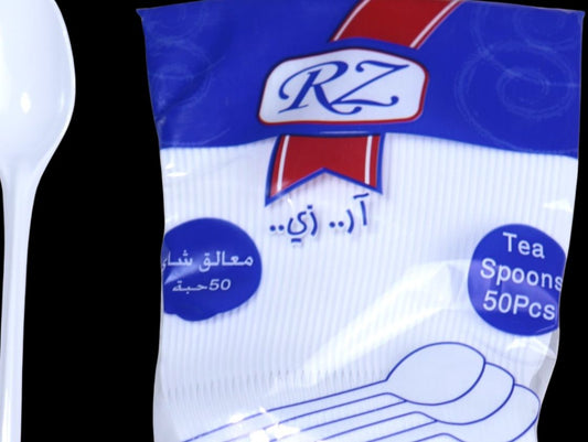 ملاعق بلاستيكية للشاي 50 قطعة