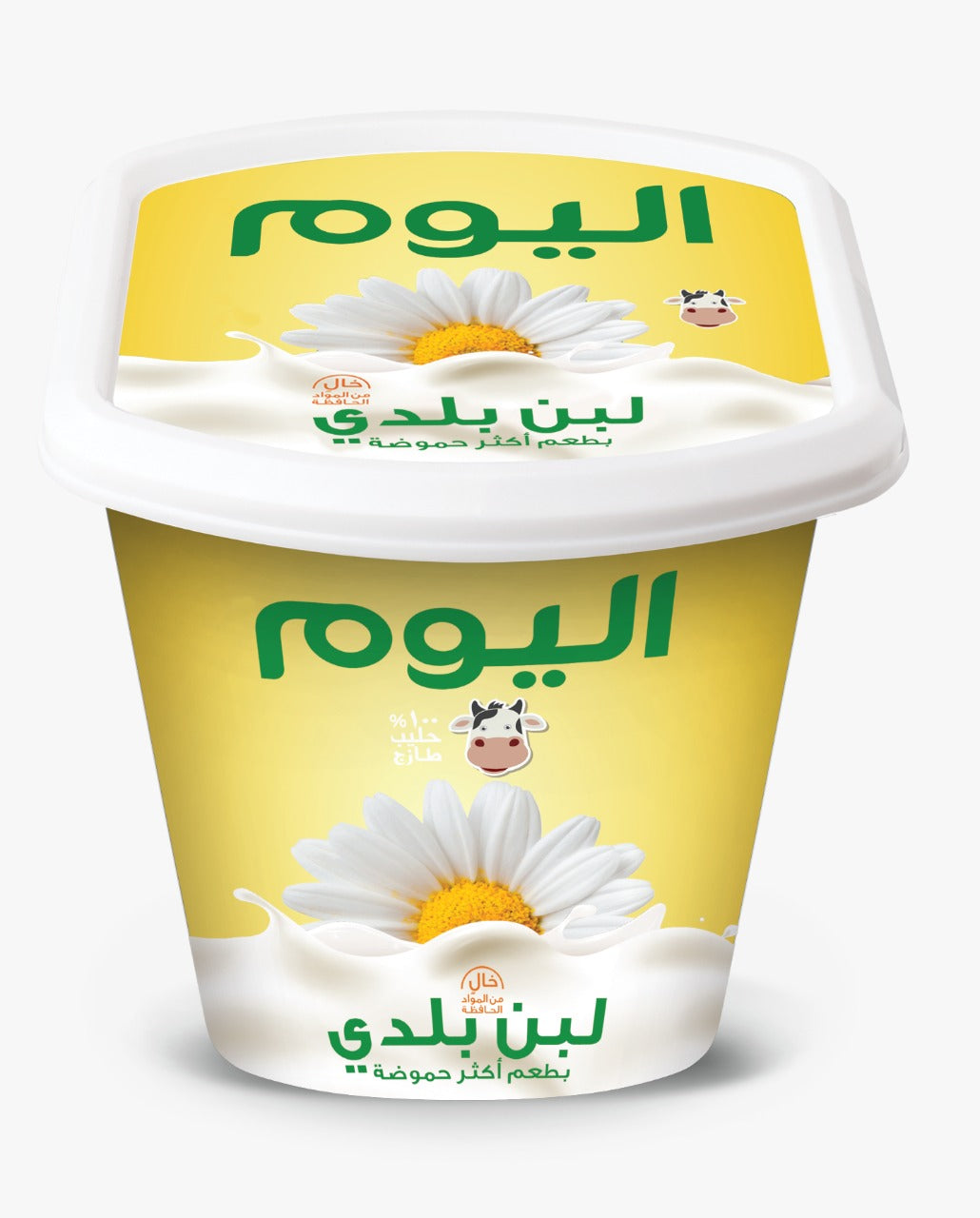 علبة لبن بلدي بقري