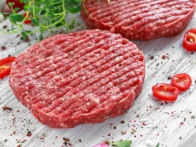 برجر عجل بقري بلدي صغير متبل جاهز 500 جم