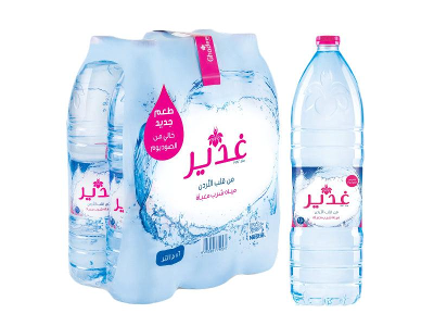 قناني ماء غدير شرنك 1.50