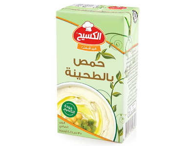 حبة واحدة الكسيح حمص بالطحينية