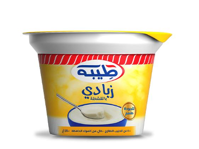 180 زبادي طيبة بالقشطة