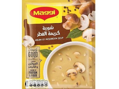 شوربة ماجي مع كريمة الفطر