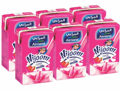 شرنك عصير حليب المراعي بنكهة الفراولة