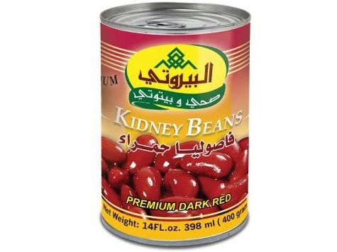 علبة فاصوليا حمراء البيروتي 400
